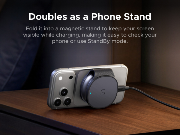 2 in 1 foldable wireless charger 