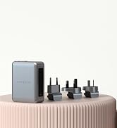 Satechi 145W GaN Travel Charger, 4-Port GaN USB C Charger, 2 USB-C PD 3.1, Fast Charging Travel S...
