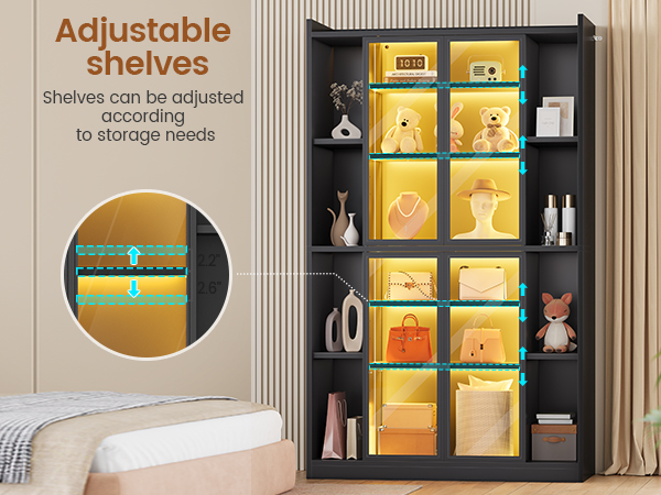 glass display cabinet