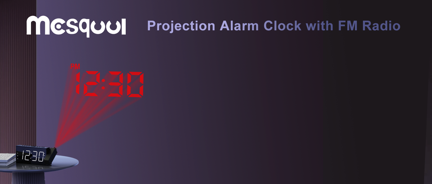 projection clock radio