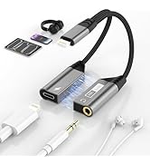 Magnetic Lightning to 3.5mm Audio Jack & Charging Adapter 2-in-1 iphone Charger and Headphone Don...