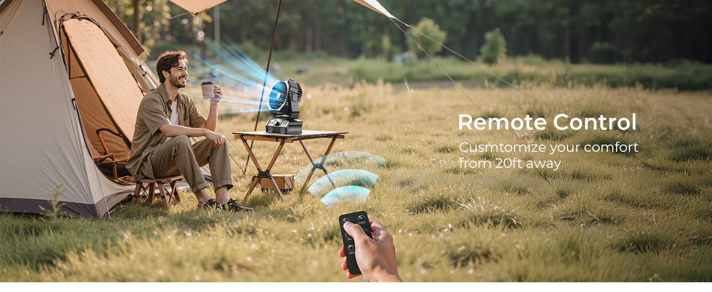 Camping Fan with 27H Work Hours
