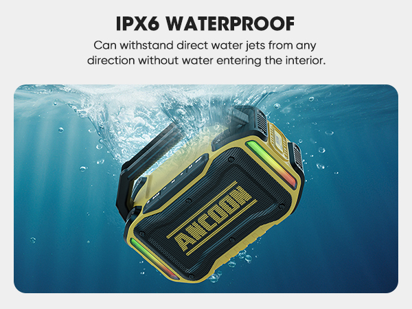 bluetooth speaker waterproof IPX6