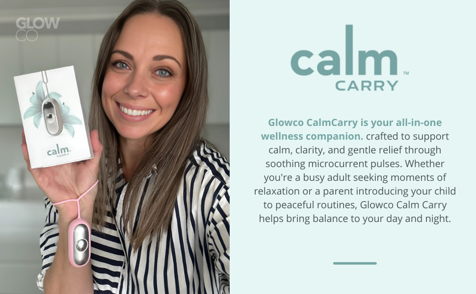 CalmCarry, Sleep aid, Glowco CalmCarry, The Glow Company CalmCarry, Anxiety device.