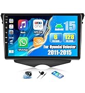 [8 Core 6G+128G] Android 15 Car Radio for Hyundai Veloster 2011-2015,9" Touchscreen Car Stereo Ra...