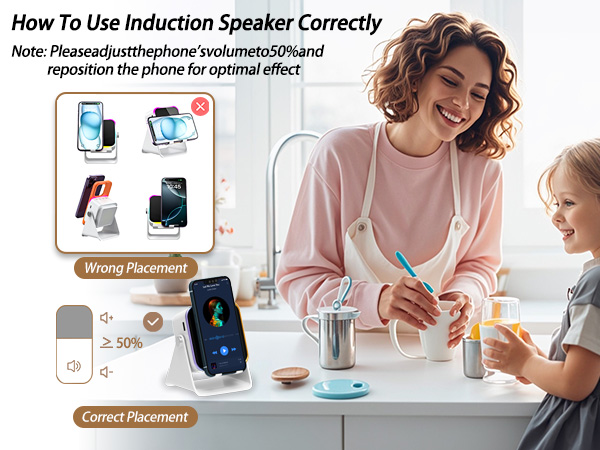induction speaker for iphone