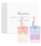 MelodySusie 2Pcs Cuticle Oil,Nail Strengthener with Jojoba &amp; Vitamin E, Nail Growth that Repairs ...