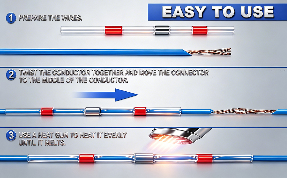 Crimp Terminals Splices, Ideal for Boat, Truck