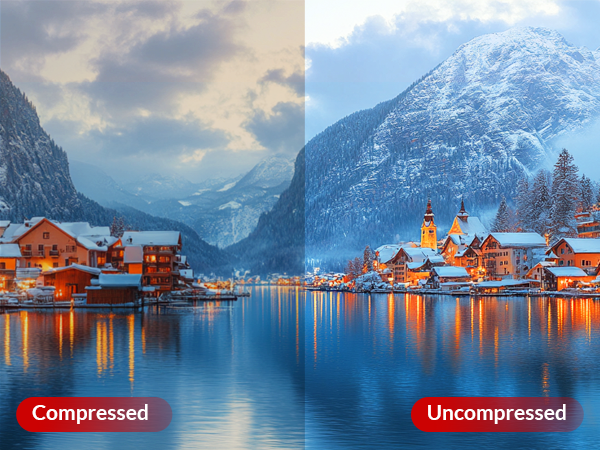 uncompressed picture quality