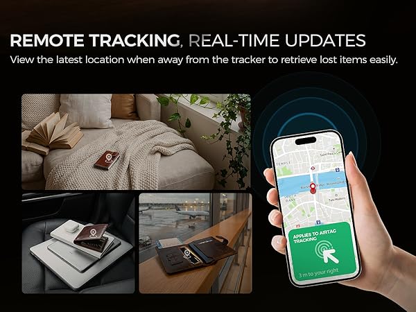 AirTag Smart Card for Apple Find My, GPS Item Finder IP68 Waterproof Locator for Keys, Pets, Luggage