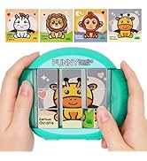 Fullware Rotating Puzzle for Kids 3 4 5 6 7 8 Year Old, 4 Puzzles in 1, Toddlers Travel, Car, Air...