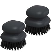 2 Pack Ergonomic Handle Dish Brush, Kitchen Scrub Brushes for Cleaning Pots, Pans and Vegetables ...