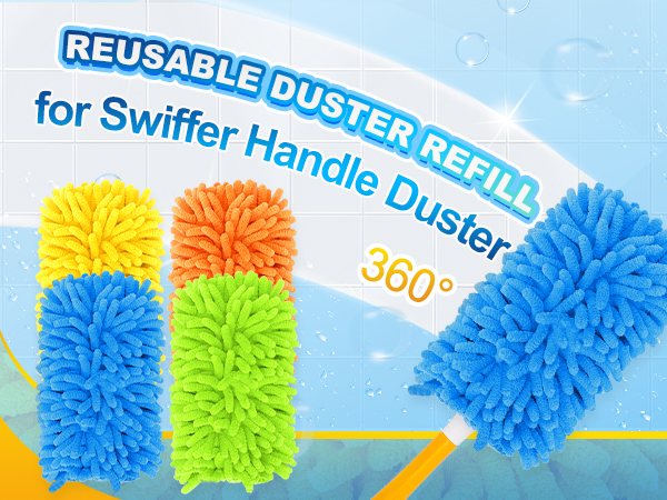 KEEPOW Reusable Duster Refill Compatible with Swiffer Duster Refill