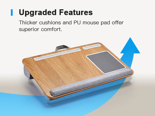 HNLD3 lap desk with cushion lap desk laptop tray for lap laptop lap desk laptop stand for bed