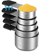Magnetic Measuring Cups,Stainless Steel Kitchen Aid Cups Measuring set for Liquid &amp; Dry Ingredien...