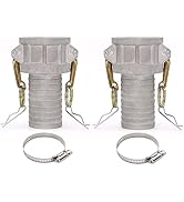EASTRANS Aluminum 1.5 inch Cam and Groove Hose Fittings (Type C), 2 PCS, 1.5