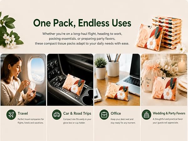 Travel Tissue Packs 