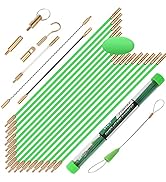 FTIHTRY 45FT Fiberglass Running Electrical Wire Cable Glow Rods Wire Pulling, Fish Rods Electrica...