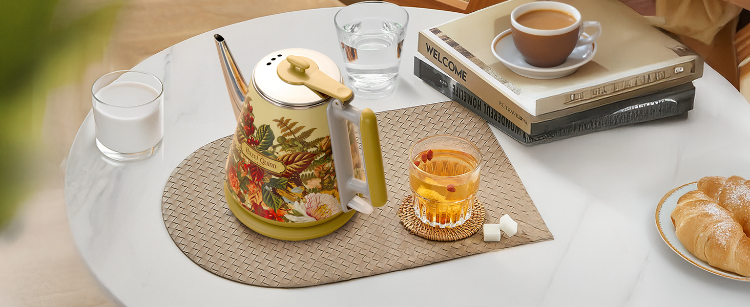 Hazel Quinn 1L Small Electric Kettle