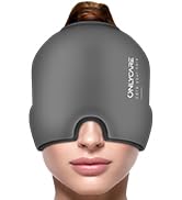 ONLYCARE Migraine Mask, Odorless Migraine Ice Head Wrap Eye Patch, Headache Relief Hat for Migrai...