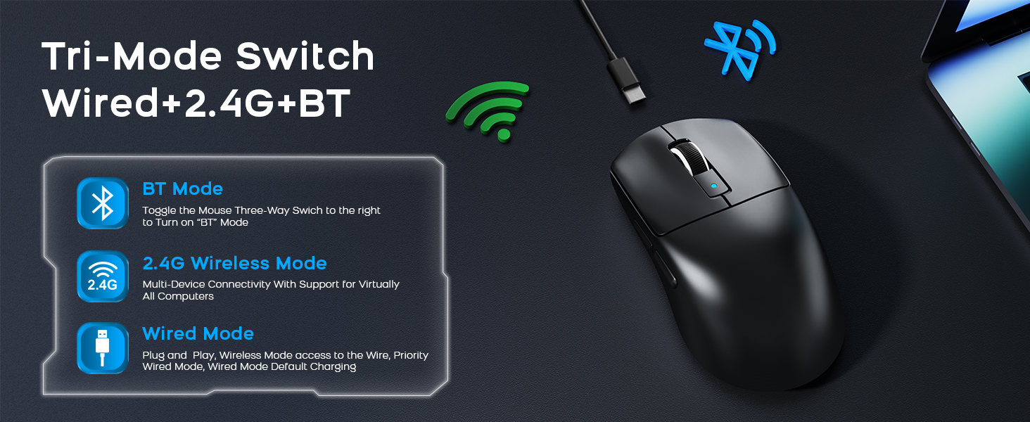 ATTACK SHARK R6 Wireless Gaming Mouse ATTACK SHARK X3 silent mouse wirelessUltra-Lightweight