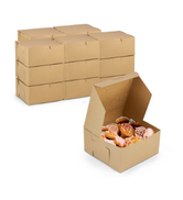 brown kraft bakery box