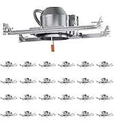 Anyhome 24 Pack 4 Inch Recessed Lighting Housing, 2024 Version IC Rated &amp; Air Tight Can Light Hou...