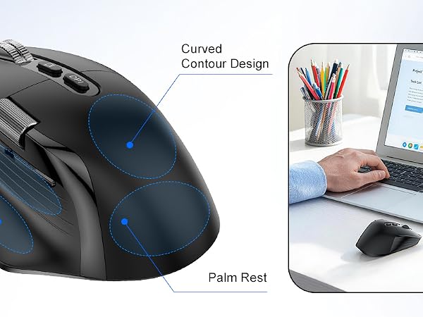 Ergonomic Wireless Mouse