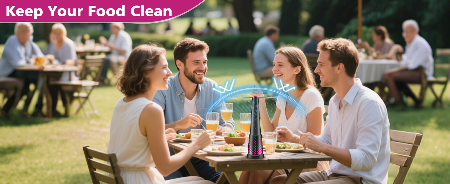 fly fan for outdoor table