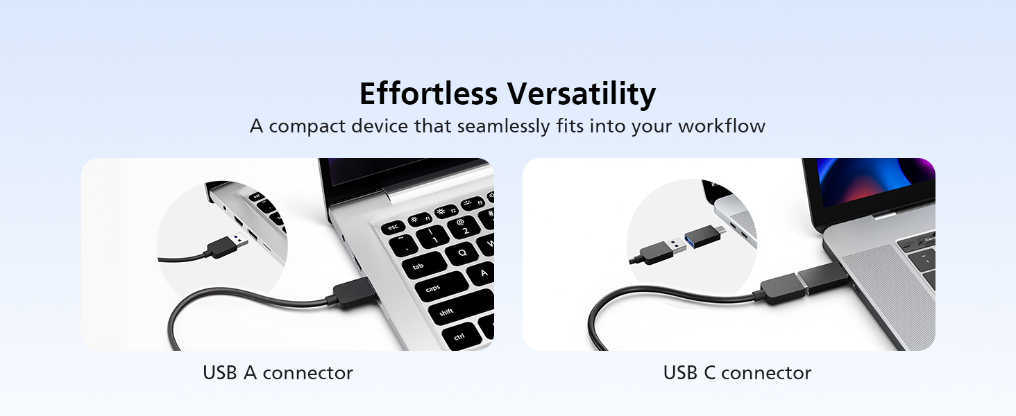 USB A &amp;amp; USB C connector