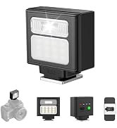 Ulanzi SL02 Mini Flash Speedlite, Portable GN8 6500K CRI96 Hot Shoe Mount | Standard Single Conta...