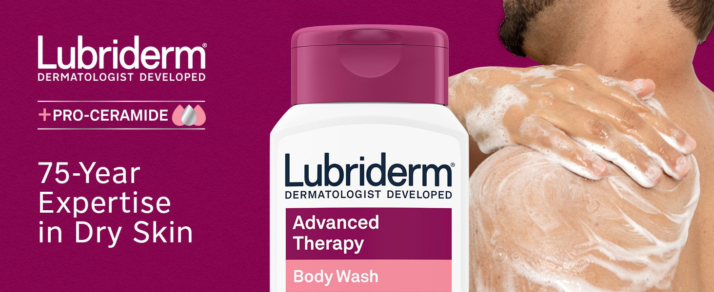 Advanced Therapy Daily Body Wash + Pro-Ceramide from Lubriderm, the dry skin experts for 75 years
