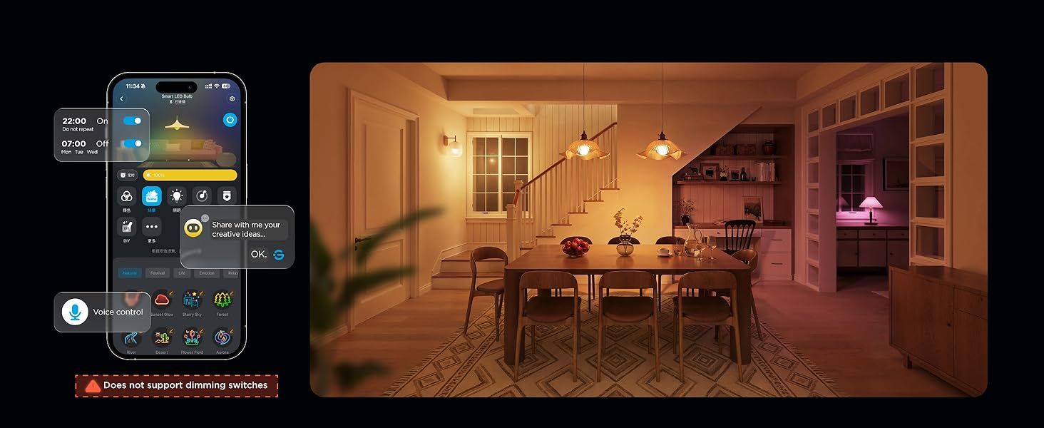 Govee smart light bulb