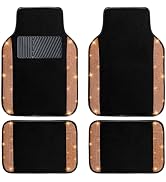 NBTEPEM Bling Car Floor Mats Full Set, Universal Fit Most Cars,SUV, Trucks, 4 pcs Sparkle Glitter...