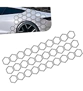 YAWUROU 30 PCS Car Honeycomb Graphics Stickers, DIY Reflective Automotive Side Body Door Decals, ...