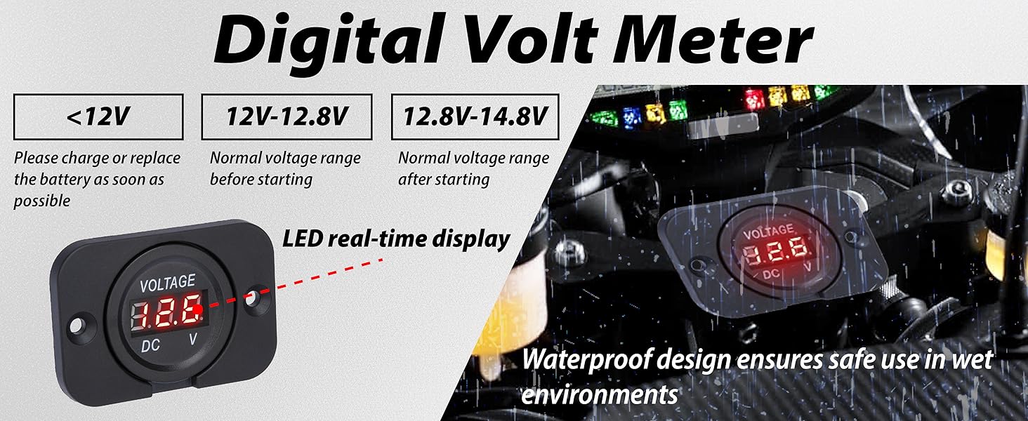 Car Battery Voltage Meter