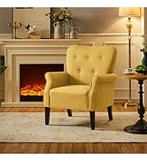 yellow accent chair