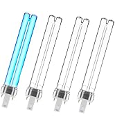 coospider-repta 4 Pack 13 Watts UV UVC G23 Base Ultraviolet Light Bulb Compatible w/Jebao Pond Su...