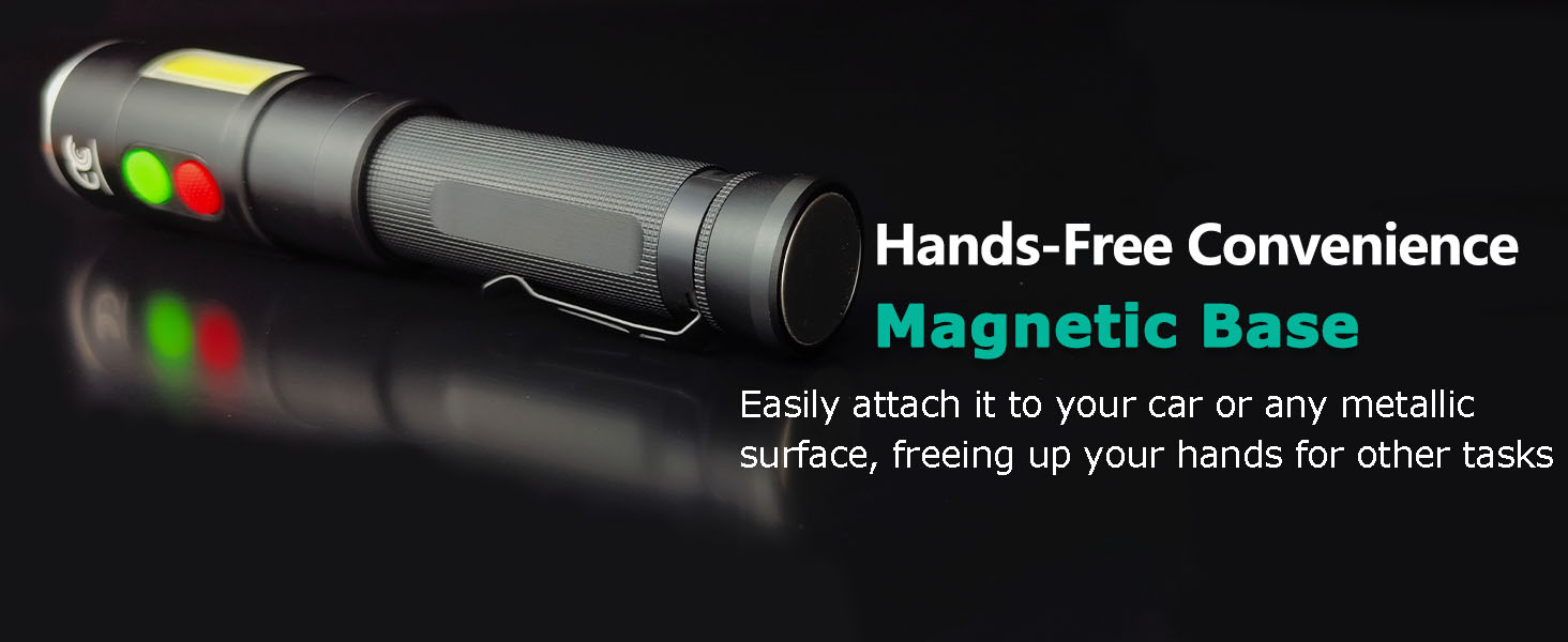 MML-2002 self defense flashlight rechargeable alarms USB C COB light