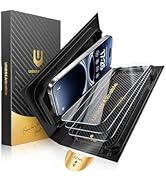 UNBREAKcable for iPhone 16 Pro Screen Protector [Quick-Installation Box] 3-Pack 9H+ Hardness Shat...