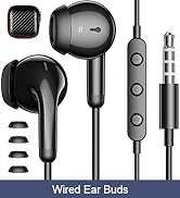 Wired Earbuds Light in-Ear Headphones for MacBook Pro Air Laptop, Wired Earphones Corded 3.5mm Ja...