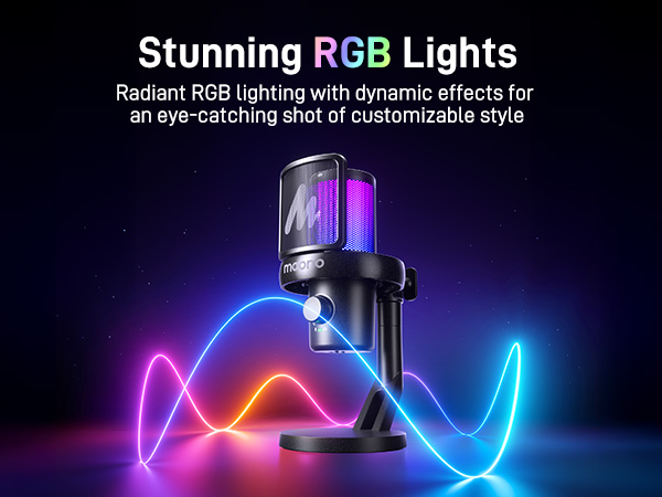 wireless rgb microphone