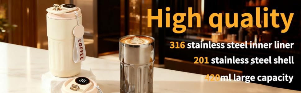 Intelligent temperature display insulated cup