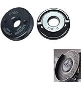2 Pack 5/8"-11 Angle Grinder Flange Nuts, Tool-Free Quick Release Self-Locking Knurled Arbor Nut,...