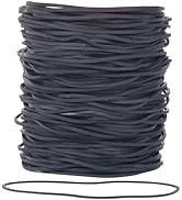 AIWOQI Rubber Bands Black 300Pcs 4.8inch Big rubber band Elastic Rubber Band rubber bands office ...