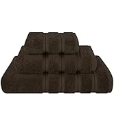 American Soft Linen 3 Piece Towel Sets, 1 Bath Towel 1 Hand Towel 1 Washcloth, 100% Turkish Cotto...