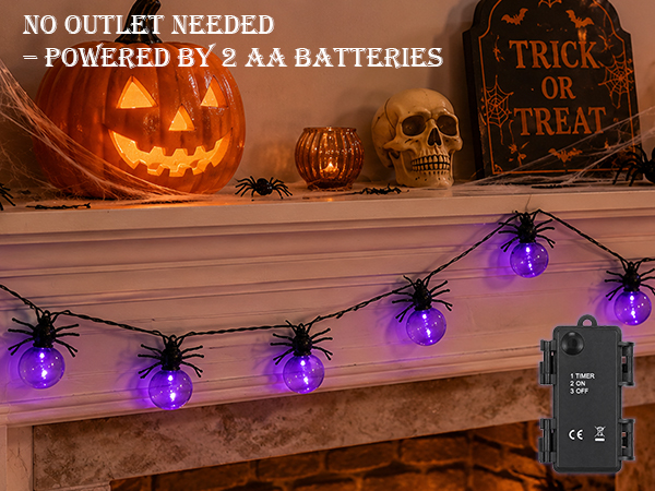Powered by 2 AA Batteries
