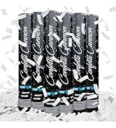 TRENDY BUY - White Confetti Cannon Party Poppers [6 Pack], Rice Paper Confetti for ...