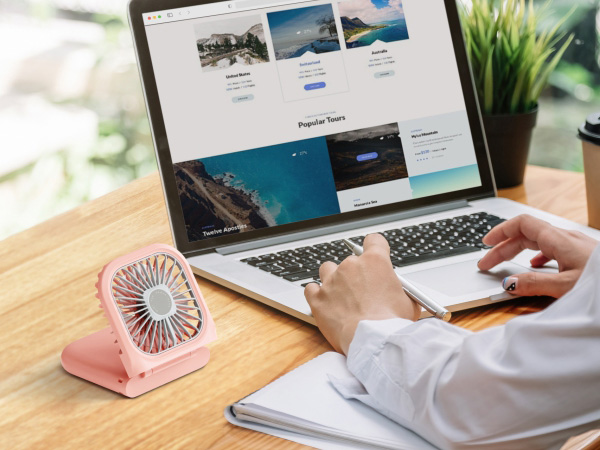 rechargeable mini desk fan