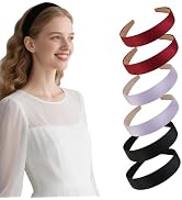Zilotusnte Satin Headbands for Women Non Slip Trendy, Headband for Women’s Hair 1.18 inch Wide, H...